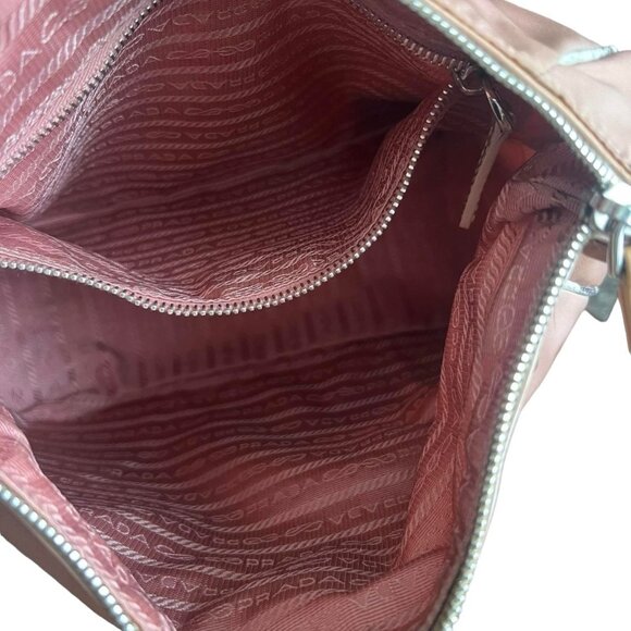 PRADA: Pale Pink/Salmon Handbag #1245 - Picture 6 of 8